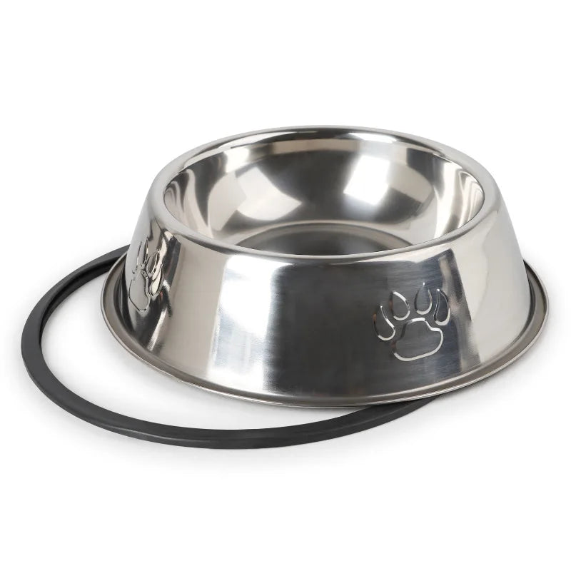 🥣🐾 Tigela de Aço Inoxidável para Cães – Durabilidade, Segurança e Praticidade!