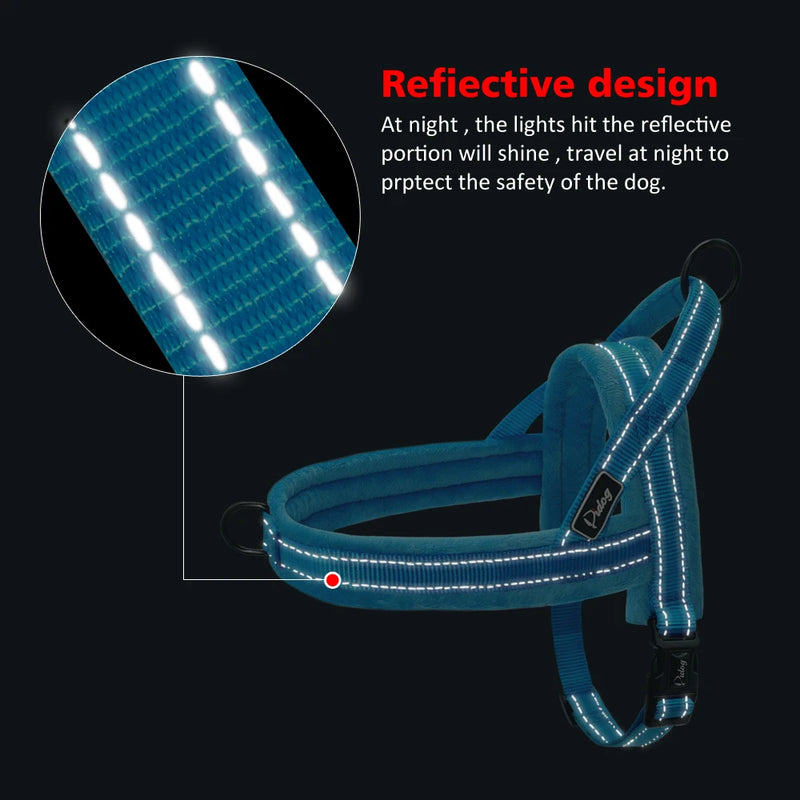🐾✨ Peitoral Acolchoado Mimo Canino – Conforto Essencial para Todos os Passeios