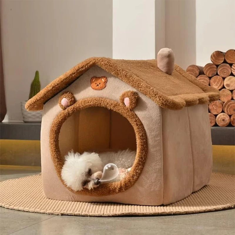 🏡 Caminha Casa para Pets – Estilo Desenho Animado com Super Conforto