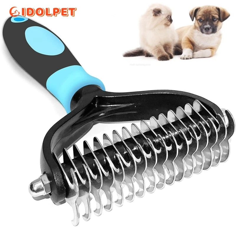 🐾🧼 ESCOVA PROFISSIONAL 2 EM 1 - Remoção de Pelos e Desembaraço com Eficácia e Conforto!