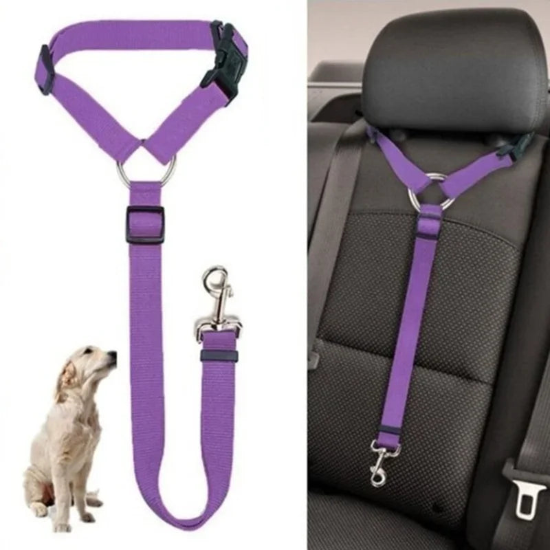 🚗🐾 Cinto de Segurança Ajustável para Pets – Segurança e Conforto em Todas as Viagens!