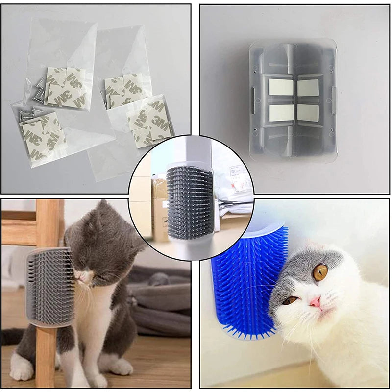 🐱 Escova de Canto para Gatos – Autocuidado e Bem-Estar na Medida Certa