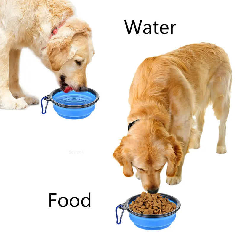 🐶💧 Tigela Dobrável de Silicone para Pets – Praticidade e Conforto em Todas as Aventuras!