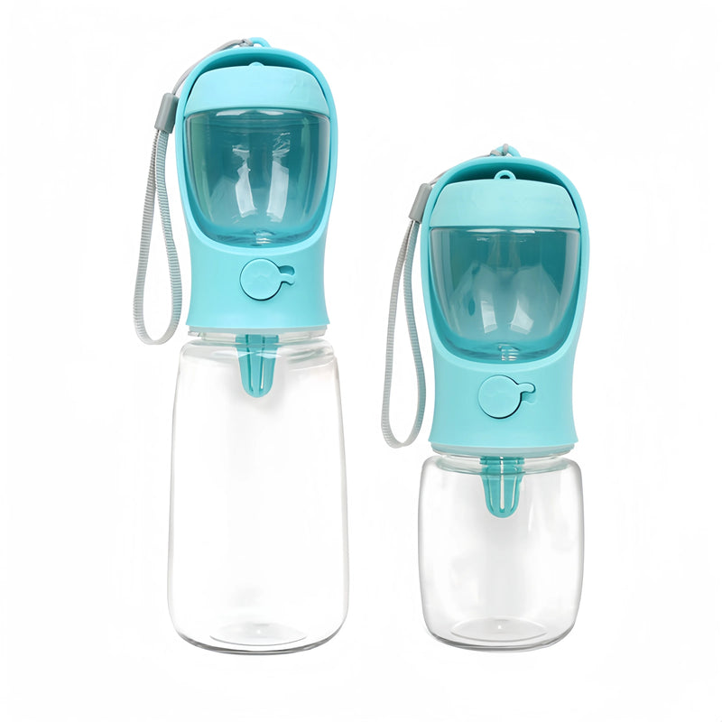 🚰🐾 Garrafa de Água Portátil 2 em 1 para Cães e Gatos – Hidratação e Alimentação Sempre à Mão!