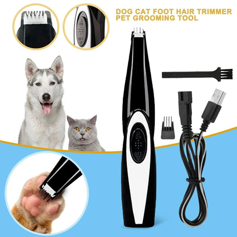 ✂️🐾 Aparador Elétrico Profissional para Cães e Gatos – Cuidados de Beleza com Toque de Elegância!