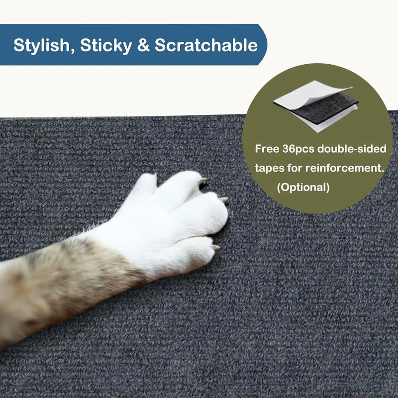 🐱 Tapete Adesivo para Arranhador e Móveis Pet – Conforto e Proteção para Seu Gato!