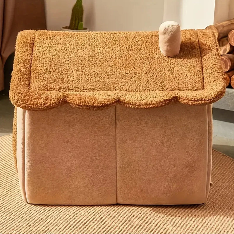 🏡 Caminha Casa para Pets – Estilo Desenho Animado com Super Conforto