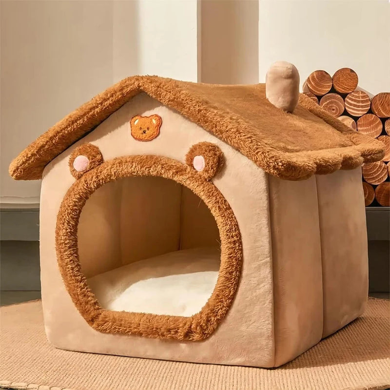 🏡 Caminha Casa para Pets – Estilo Desenho Animado com Super Conforto