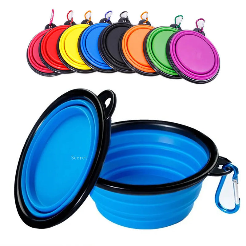 🐶💧 Tigela Dobrável de Silicone para Pets – Praticidade e Conforto em Todas as Aventuras!