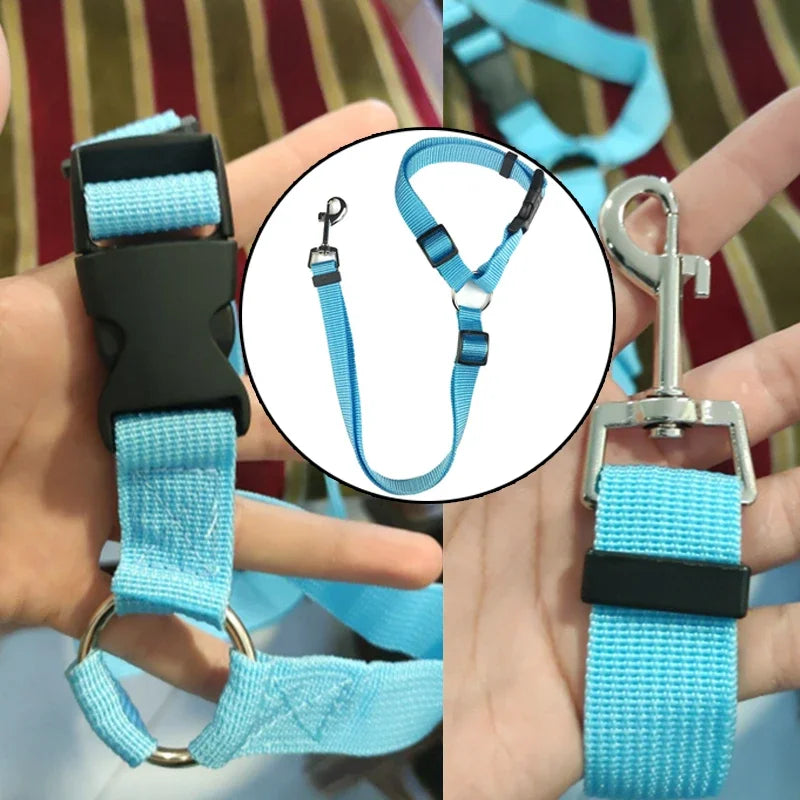 🚗🐾 Cinto de Segurança Ajustável para Pets – Segurança e Conforto em Todas as Viagens!