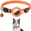 🐱 Coleira Refletiva Ajustável para Gatos com Suporte para AirTag + Sino Integrado