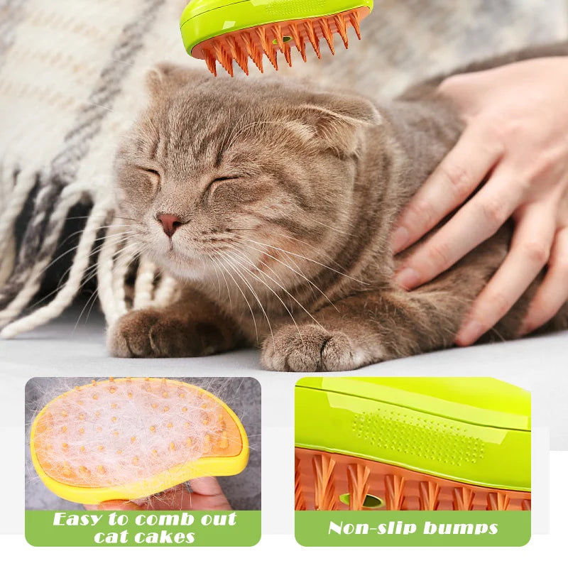 🧼🐾 Escova Multifuncional a Vapor para Pets – Higiene, Conforto e Carinho em um só toque