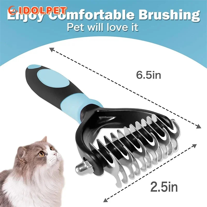 🐾🧼 ESCOVA PROFISSIONAL 2 EM 1 - Remoção de Pelos e Desembaraço com Eficácia e Conforto!