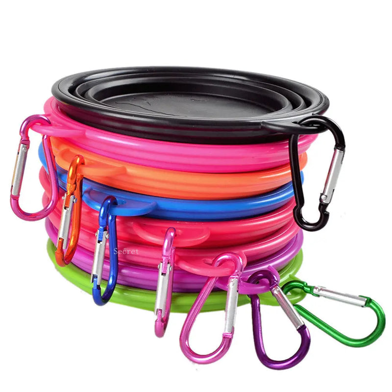 🐶💧 Tigela Dobrável de Silicone para Pets – Praticidade e Conforto em Todas as Aventuras!